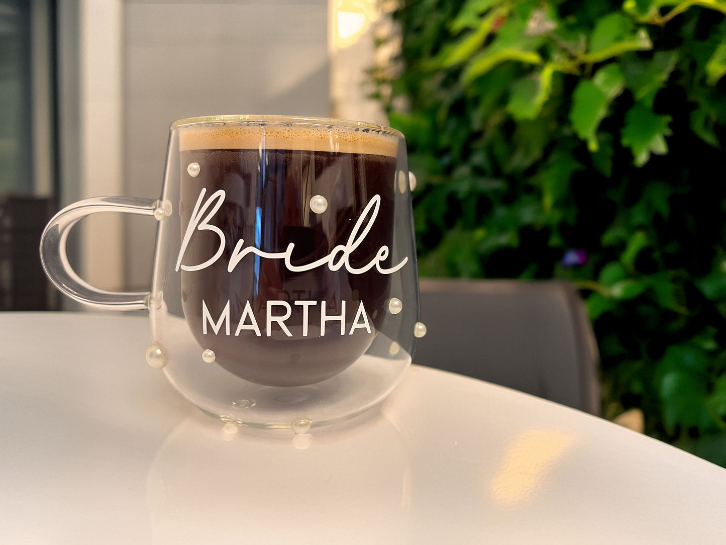 Personalised Pearl Bride Mug