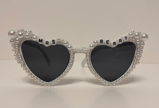 Personalised Bride To Be Sunglasses - Custom name added