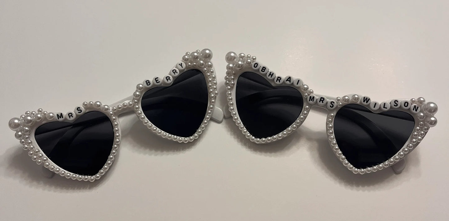 Personalised Bride To Be Sunglasses - Custom name added